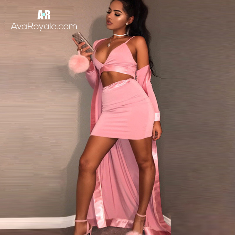 pink 2 piece outfit